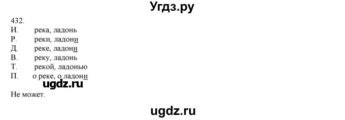 ГДЗ (Решебник) по русскому языку 3 класс Нечаева Н.В. / упражнение номер / 432