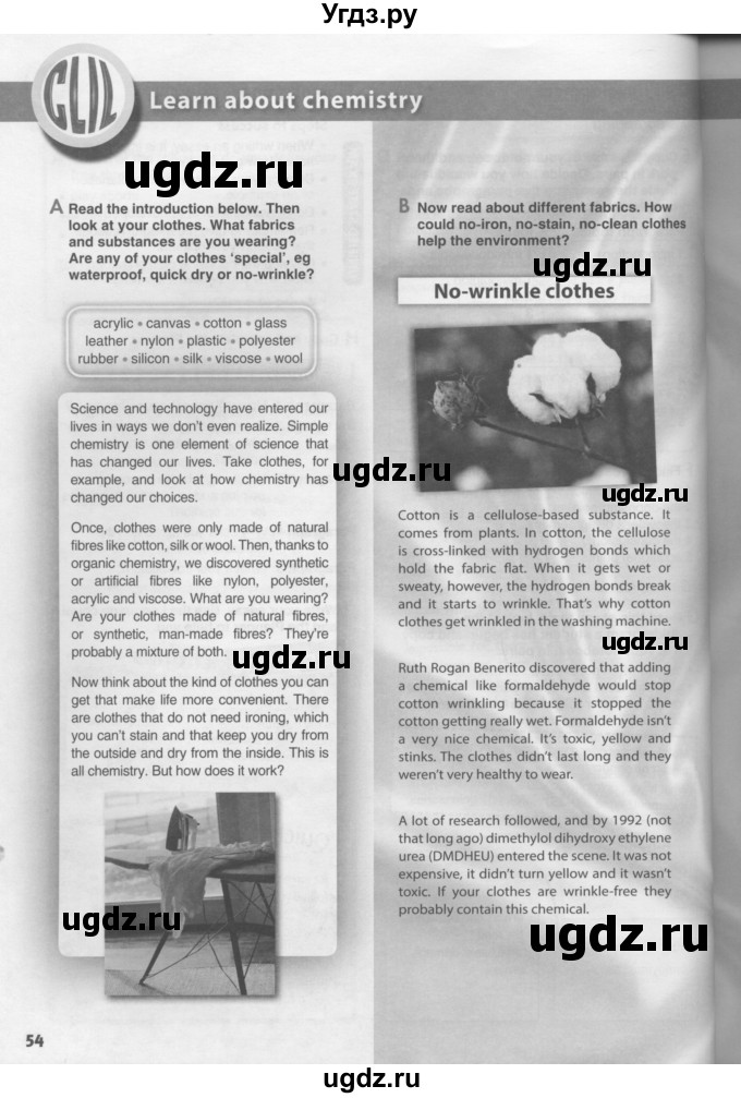 ГДЗ (Условия) по английскому языку 11 класс Ю.А. Комарова / страницы номер / 54