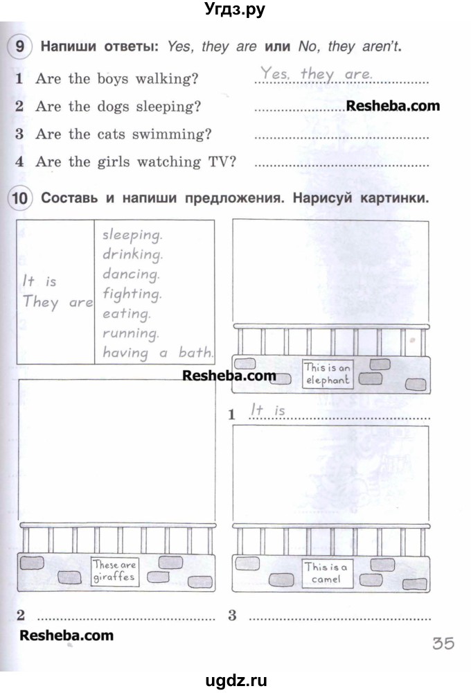ГДЗ (Учебник) по английскому языку 3 класс (рабочая тетрадь Brilliant) Комарова Ю.А. / страница / 35
