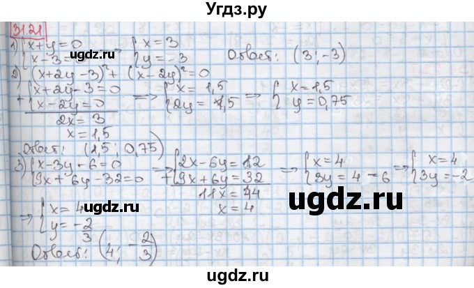 ГДЗ (Решебник к учебнику 2016) по алгебре 7 класс Мерзляк А.Г. / § 31 / 31.21
