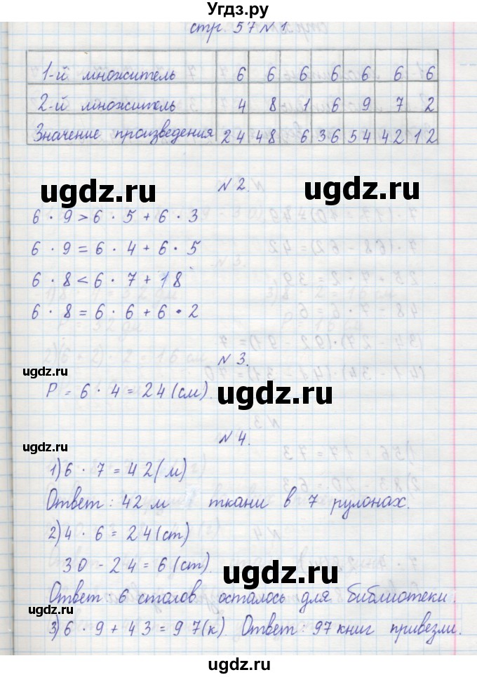 ГДЗ (Решебник) по математике 2 класс (рабочая тетрадь) Захарова О.А. / часть 1. страница / 57