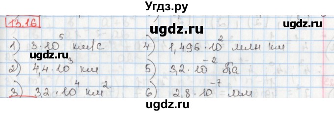 ГДЗ (Решебник) по алгебре 8 класс Мерзляк А.Г. / § 13 / 13.16