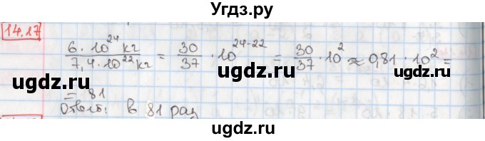 ГДЗ (Решебник) по алгебре 8 класс Мерзляк А.Г. / § 14 / 14.17