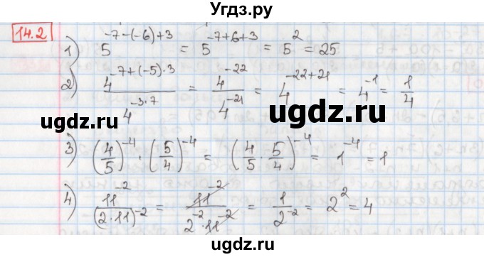 ГДЗ (Решебник) по алгебре 8 класс Мерзляк А.Г. / § 14 / 14.2