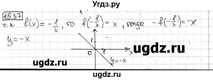 ГДЗ (Решебник) по алгебре 8 класс Мерзляк А.Г. / § 15 / 15.37