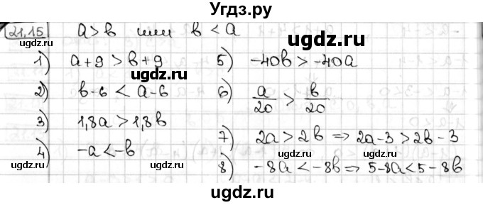 ГДЗ (Решебник) по алгебре 8 класс Мерзляк А.Г. / § 21 / 21.15