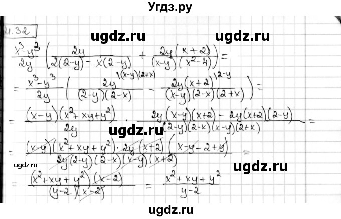 ГДЗ (Решебник) по алгебре 8 класс Мерзляк А.Г. / § 21 / 21.32