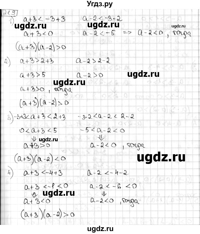 ГДЗ (Решебник) по алгебре 8 класс Мерзляк А.Г. / § 21 / 21.9