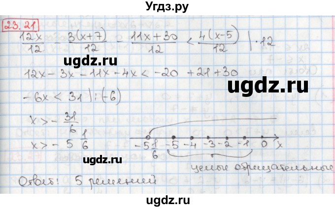 ГДЗ (Решебник) по алгебре 8 класс Мерзляк А.Г. / § 23 / 23.21