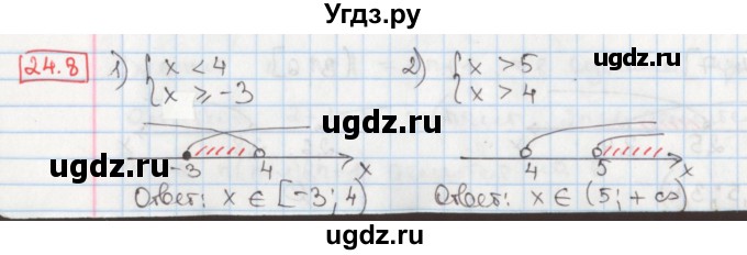 ГДЗ (Решебник) по алгебре 8 класс Мерзляк А.Г. / § 24 / 24.8