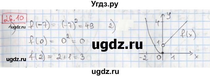 ГДЗ (Решебник) по алгебре 8 класс Мерзляк А.Г. / § 26 / 26.10