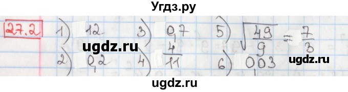 ГДЗ (Решебник) по алгебре 8 класс Мерзляк А.Г. / § 27 / 27.2