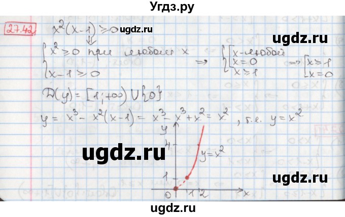 ГДЗ (Решебник) по алгебре 8 класс Мерзляк А.Г. / § 27 / 27.42