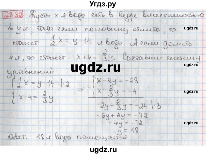 ГДЗ (Решебник) по алгебре 8 класс Мерзляк А.Г. / § 28 / 28.32