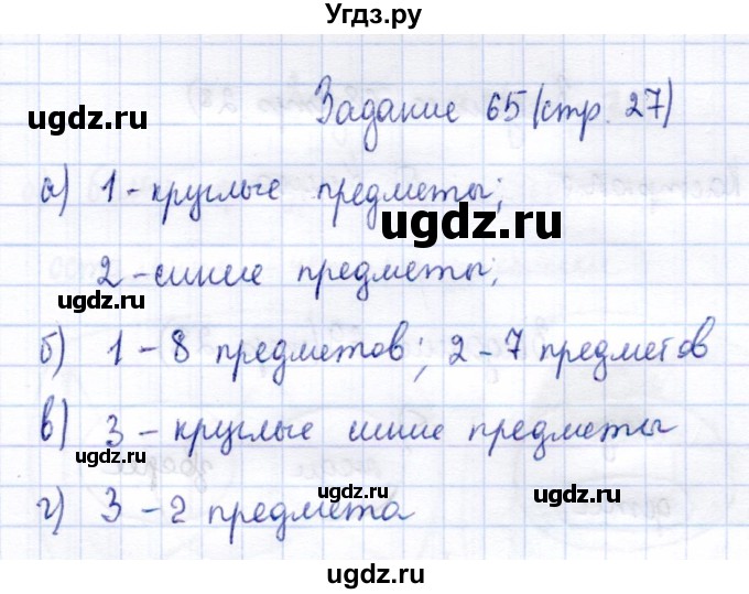 ГДЗ (Решебник) по информатике 2 класс Горячев А.В. / раздел 3 / 65