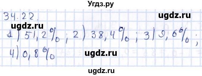 ГДЗ (Решебник к учебнику 2020) по алгебре 9 класс Мерзляк А.Г. / § 34 / 34.22