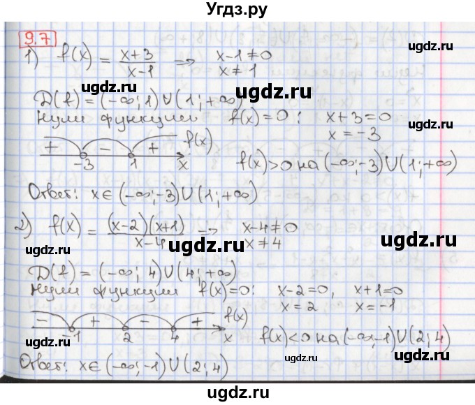 ГДЗ (Решебник к учебнику 2020) по алгебре 9 класс Мерзляк А.Г. / § 9 / 9.7