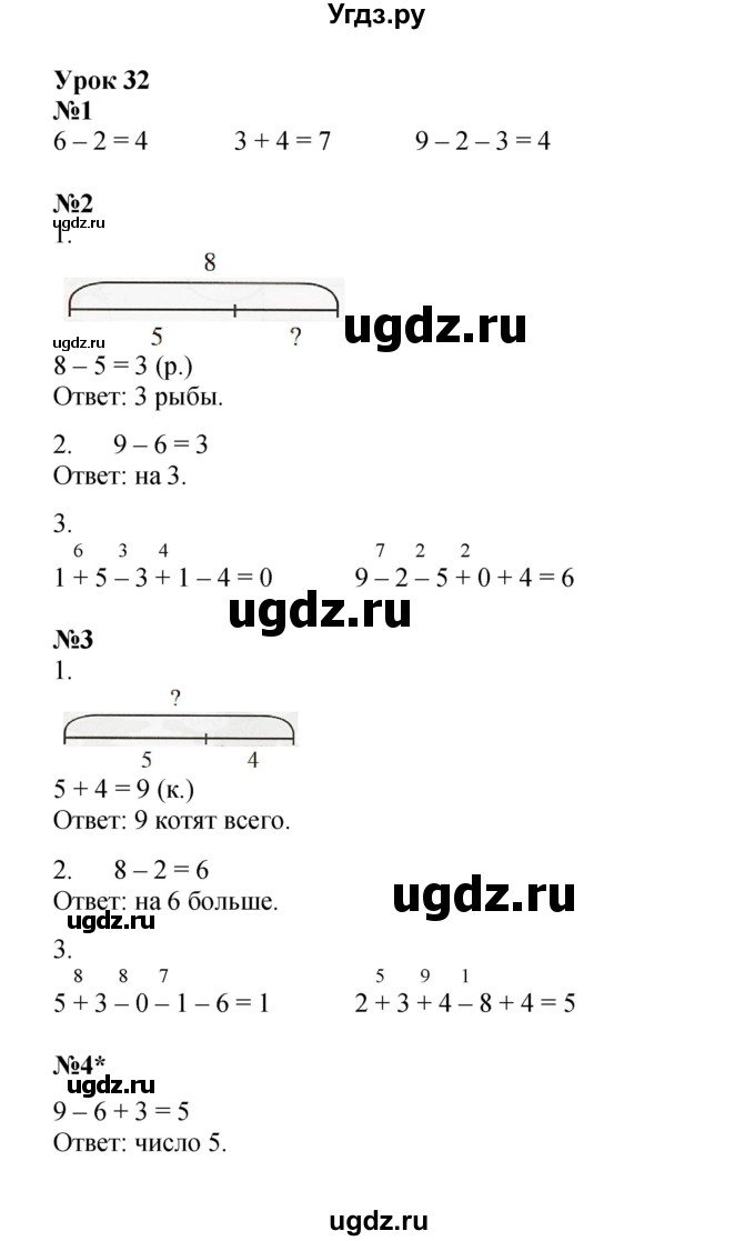 ГДЗ (Решебник 2022) по математике 1 класс (рабочая тетрадь) Петерсон Л.Г. / часть 2. страница / 63