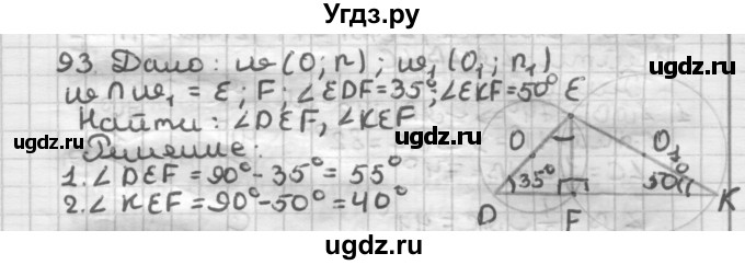 ГДЗ (Решебник) по геометрии 8 класс (дидактические материалы) Мерзляк А.Г. / вариант 2 / 93