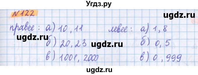 ГДЗ (Решебник №1 к учебнику 2020) по математике 5 класс Герасимов В.Д. / глава 1. упражнение / 122