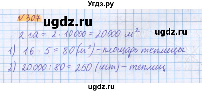 ГДЗ (Решебник №1 к учебнику 2020) по математике 5 класс Герасимов В.Д. / глава 3. упражнение / 307