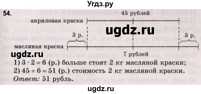 ГДЗ (Решебник №2 к учебнику 2020) по математике 5 класс Герасимов В.Д. / глава 1. упражнение / 54
