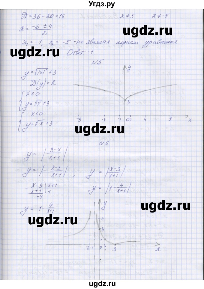 ГДЗ (Решебник) по алгебре 7 класс (контрольные работы) Мордкович А.Г. / 8 класс / КР-5. вариант№ / 1(продолжение 3)