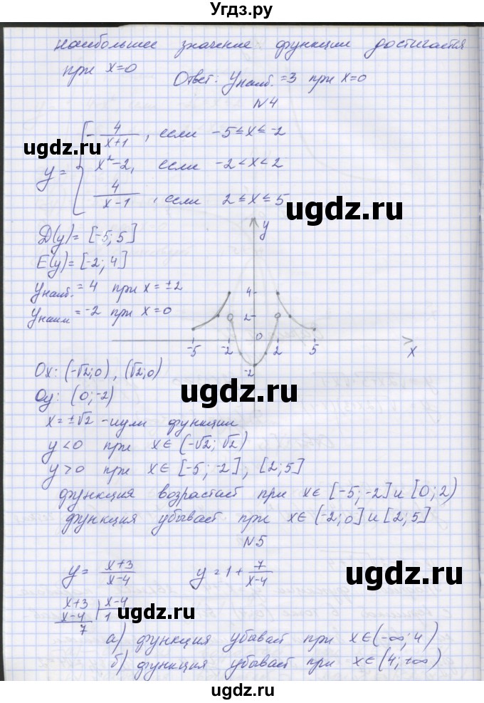 ГДЗ (Решебник) по алгебре 7 класс (контрольные работы) Мордкович А.Г. / 9 класс / КР-5. вариант№ / 2(продолжение 2)