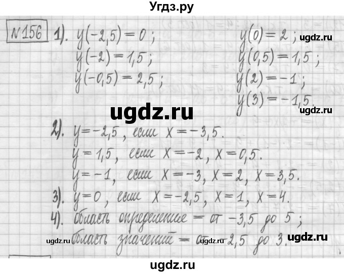 ГДЗ (Решебник) по алгебре 7 класс (дидактические материалы) Мерзляк А.Г. / упражнение / вариант 1. номер / 156