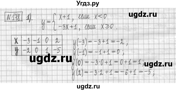 ГДЗ (Решебник) по алгебре 7 класс (дидактические материалы) Мерзляк А.Г. / упражнение / вариант 3. номер / 178