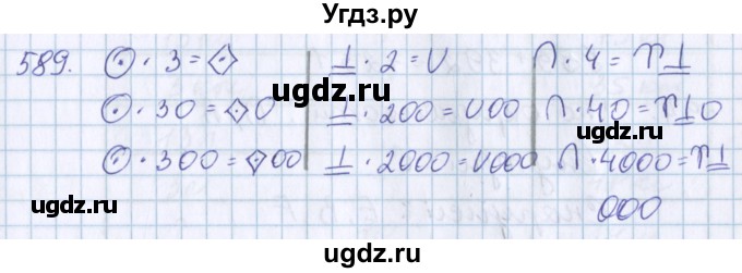 ГДЗ (Решебник) по математике 3 класс Давыдов В.В. / упражнение / 589
