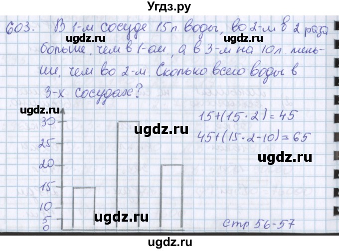 ГДЗ (Решебник) по математике 3 класс Давыдов В.В. / упражнение / 603