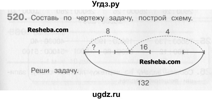 ГДЗ (Учебник) по математике 3 класс Давыдов В.В. / упражнение / 520