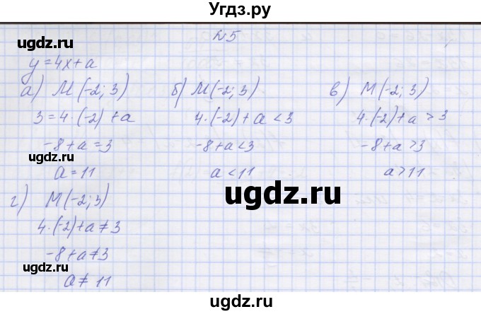 ГДЗ (Решебник ) по алгебре 9 класс (дидактические материалы) Звавич Л.И. / вариант 2 / С-1 / 5