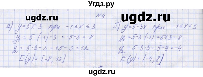 ГДЗ (Решебник ) по алгебре 9 класс (дидактические материалы) Звавич Л.И. / вариант 2 / С-3 / 4