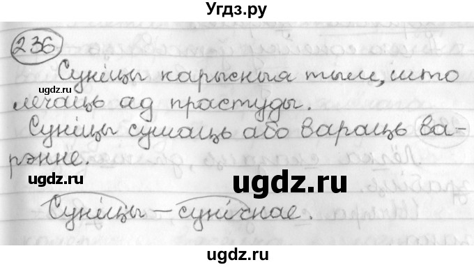 ГДЗ (Решебник) по белорусскому языку 3 класс Свириденко В.И. / часть 2. упражнение-№ / 236