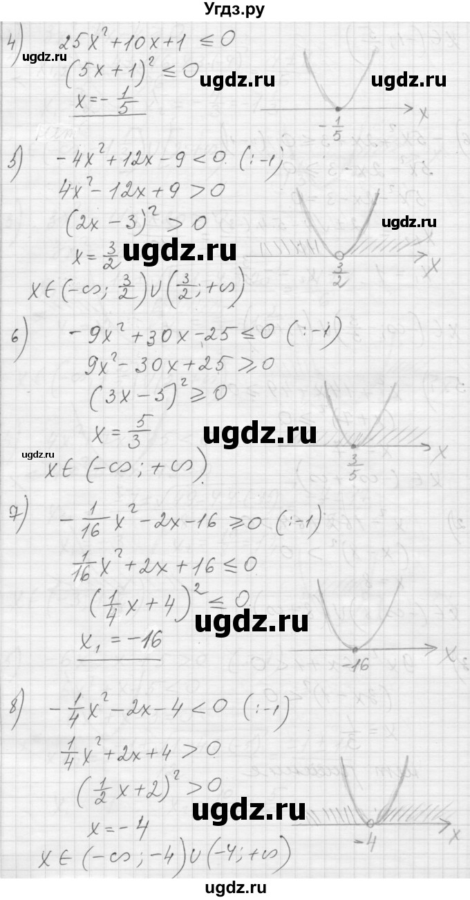 ГДЗ (Решебник) по алгебре 8 класс (дидактические материалы) Ткачева М.В. / § 41 / 5(продолжение 2)