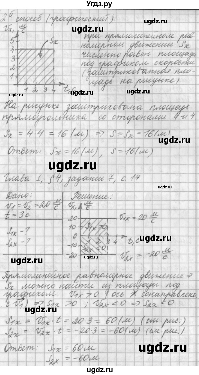 ГДЗ (Решебник) по физике 9 класс (рабочая тетрадь) Касьянов В.А. / страница номер / 14(продолжение 2)