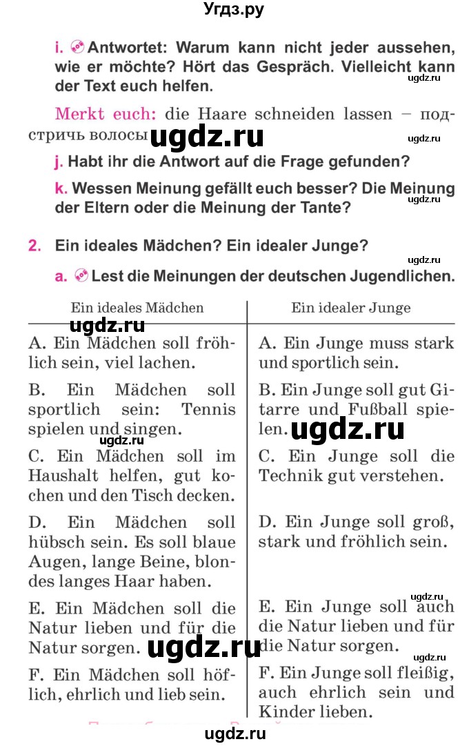 ГДЗ (Учебник) по немецкому языку 7 класс Будько А. Ф. / страница номер / 100