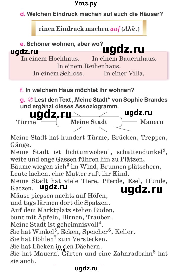 ГДЗ (Учебник) по немецкому языку 7 класс Будько А. Ф. / страница номер / 168