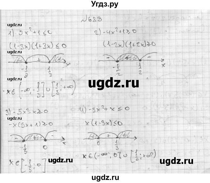 ГДЗ (Решебник №2) по алгебре 8 класс Колягин Ю.М. / упражнение номер / 688