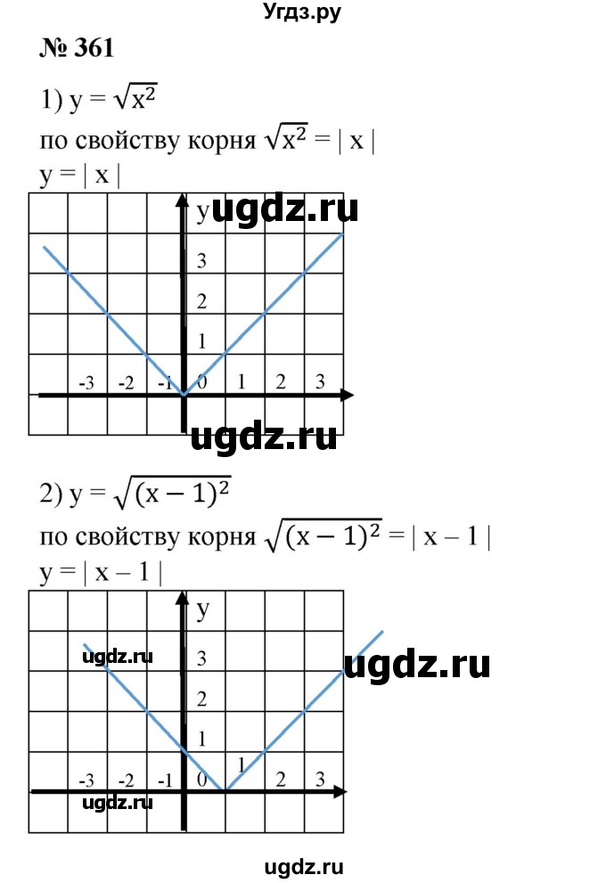 ГДЗ (Решебник №1) по алгебре 8 класс Колягин Ю.М. / упражнение номер / 361