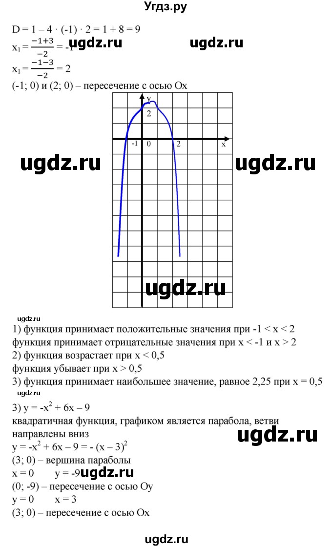ГДЗ (Решебник №1) по алгебре 8 класс Колягин Ю.М. / упражнение номер / 624(продолжение 3)