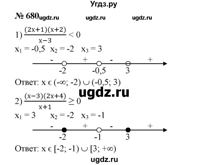 ГДЗ (Решебник №1) по алгебре 8 класс Колягин Ю.М. / упражнение номер / 680