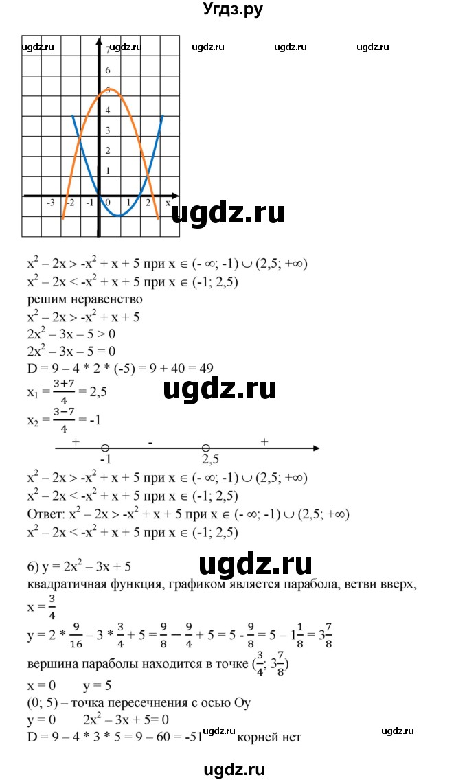 ГДЗ (Решебник №1) по алгебре 8 класс Колягин Ю.М. / упражнение номер / 698(продолжение 7)
