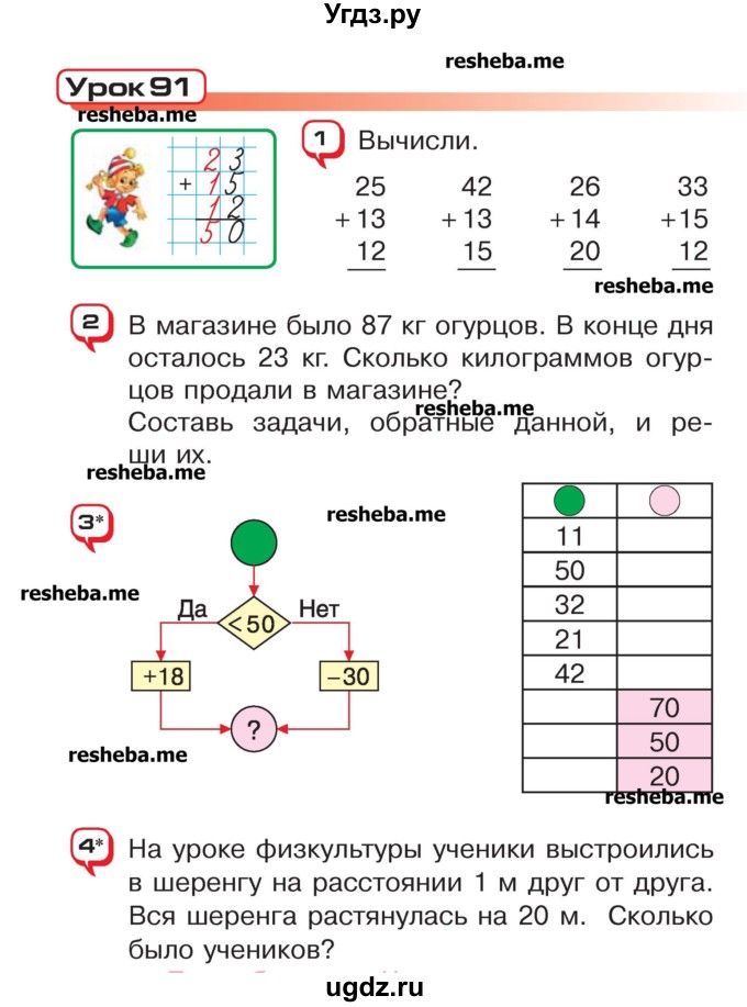ГДЗ (Учебник) по математике 2 класс Чеботаревская Т.М. / часть 2. страница номер / 60