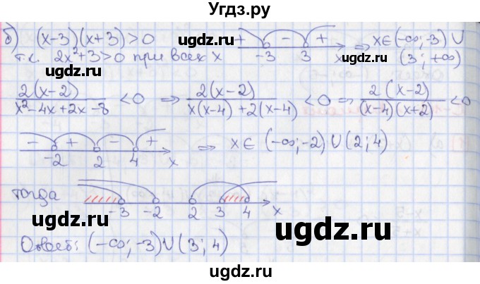 ГДЗ (Решебник) по алгебре 9 класс (дидактические материалы) Потапов М.К. / самостоятельные работы / СР-10 / вариант 1 / 2(продолжение 2)