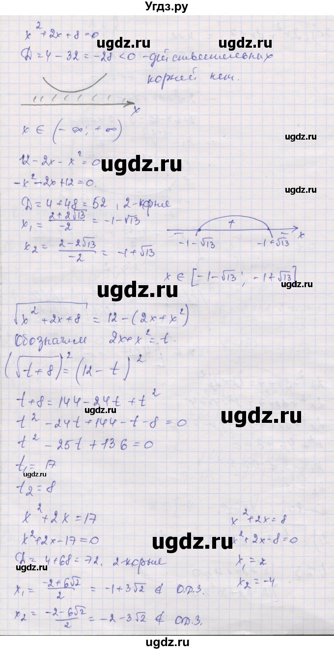 ГДЗ (Решебник) по алгебре 10 класс (дидактические материалы) Шабунин М.И. / глава 2 / § 9 / вариант 2 / 21(продолжение 2)