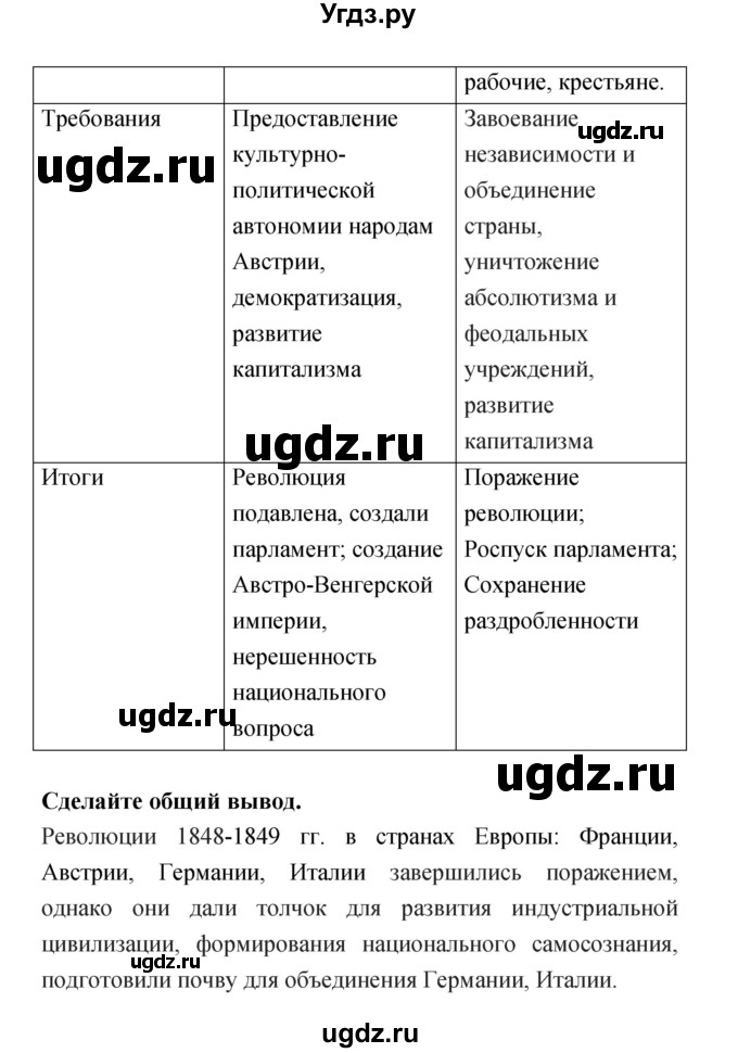 ГДЗ (Решебник) по истории 8 класс (тетрадь-тренажёр) Лазарева А.В. / страница номер / 69(продолжение 3)