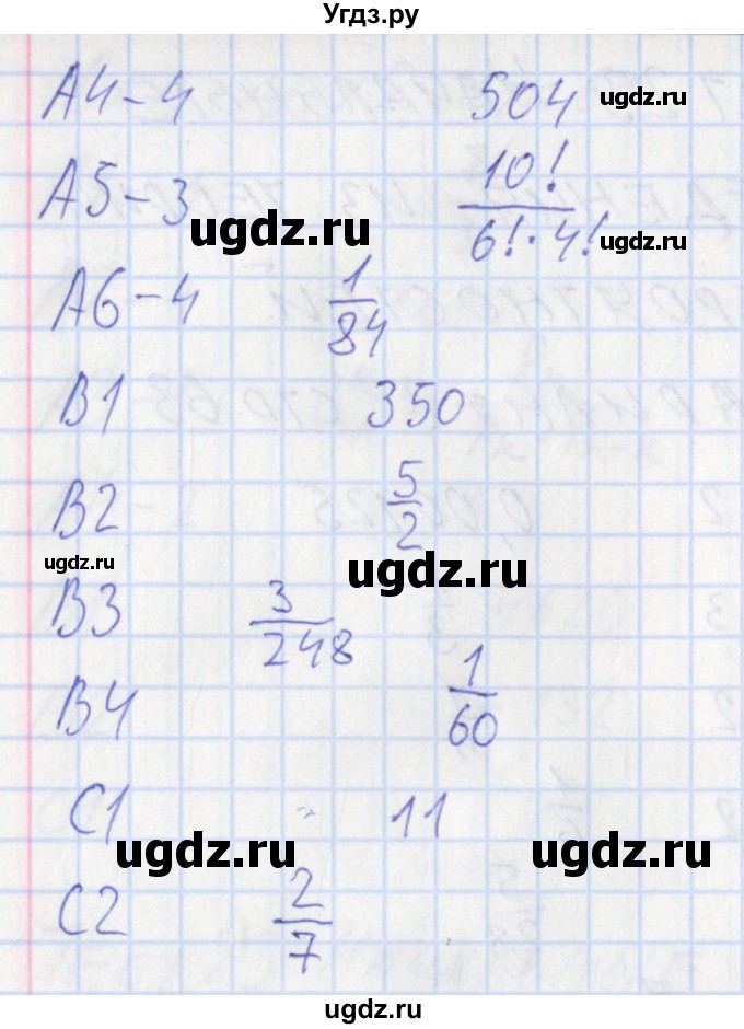 ГДЗ (Решебник) по алгебре 9 класс (контрольно-измерительные материалы) Мартышова Л.И. / тест 24. вариант-№ / 1(продолжение 2)